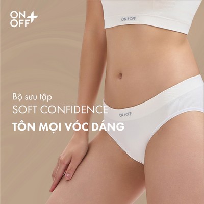 Quần lót nữ dệt rib seamless cạp thấp vừa, ôm gọn phần hông và mông ONOFF