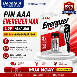 Pin AA / AAA Energizer Alkaline Chính Hãng – Bền Lâu, Chống Rò Rỉ, Bảo Hành Lên Đến 10 Năm