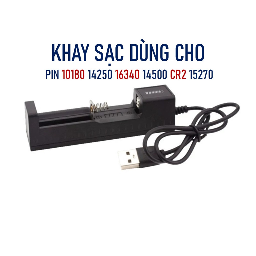 Khay Sạc Pin Dùng Cho Pin 10180 14250 CR2 15270 14500