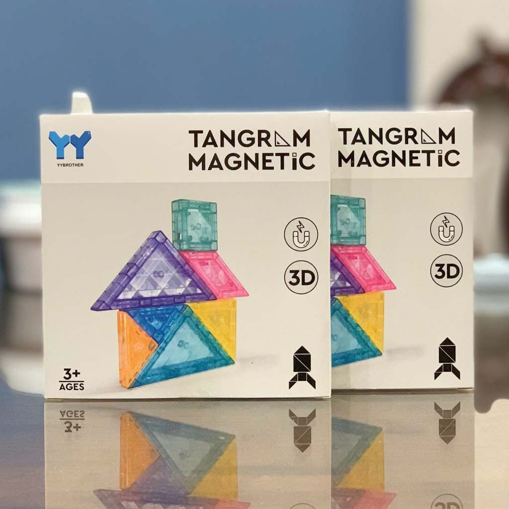 Đồ chơi giáo dục : Bộ Xếp Hình Nam Châm Tangram 3D, 3+ages, No. YY-20