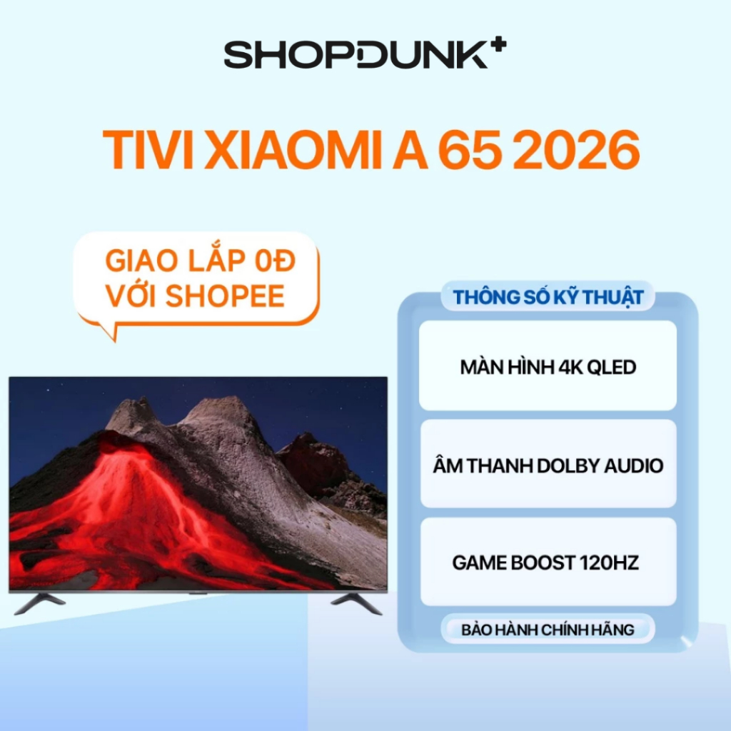 Tivi Xiaomi TV A Pro 65 Inch 2026 Chính Hãng Bảo Hành 2 Năm