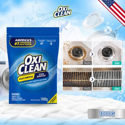 Túi bột tẩy đa năng OxiClean tẩy dầu mỡ vết bẩn cứng đầu 1000g