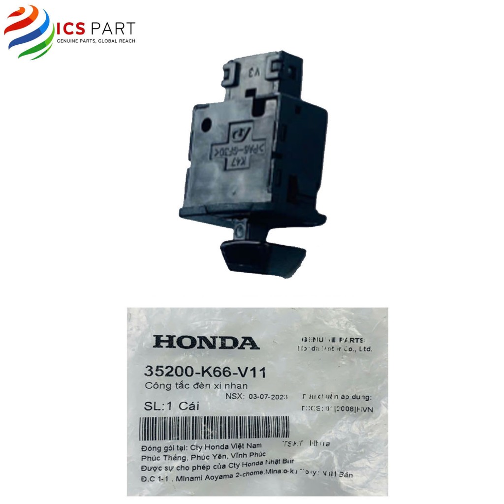 35200K66V11 | Công Tắc Xi Nhan    -  Air Blade 125 - 2015 - 2019 - ABL 125 K66    Honda