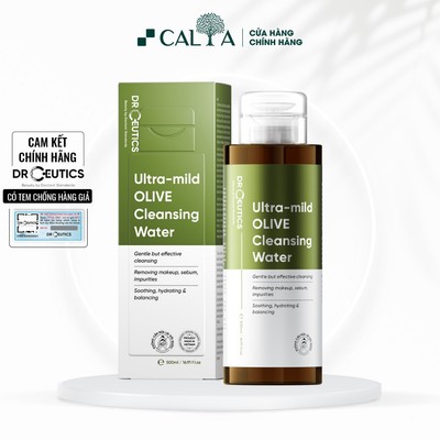 Nước Tẩy Trang DrCeutics Sạch Sâu Mọi Loại Da- Dr.Ceutics Ultra-Mild Olive Cleansing Water 310/500ml