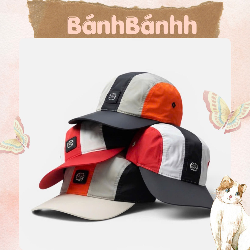 Nón Kết Vải Dù 5 Panel (Camp Cap) phối màu Color-Block cực chất