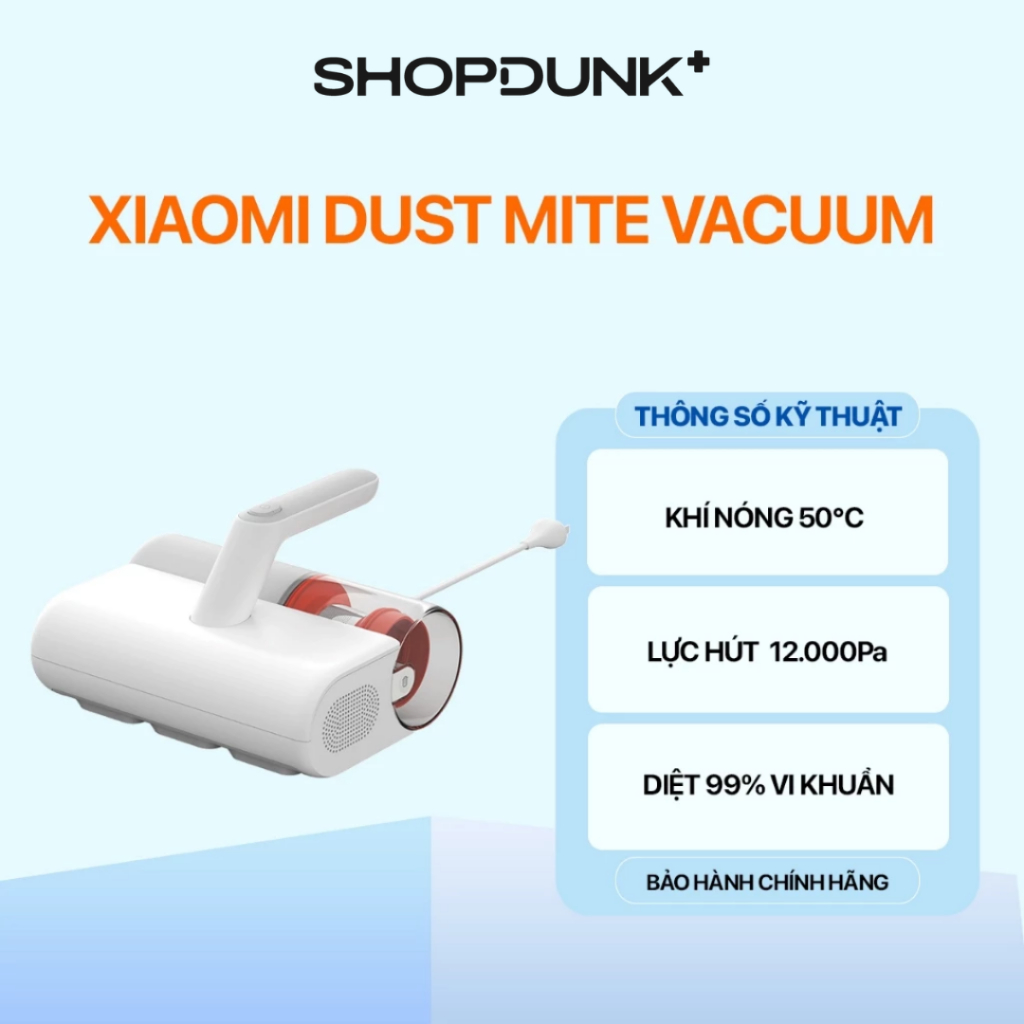 Máy Hút Bụi Giường Nệm Xiaomi Dust Mite Vacuum Cleaner EU 12000Pa BH 12 Tháng
