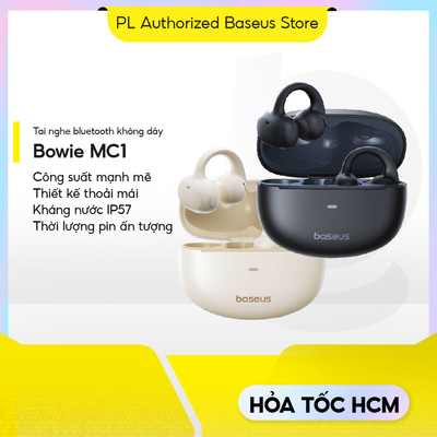 Tai nghe bluetooth Open-ear Baseus Bowie MC1 bluetooth 5.4 chống nước IP57 Pin 40h