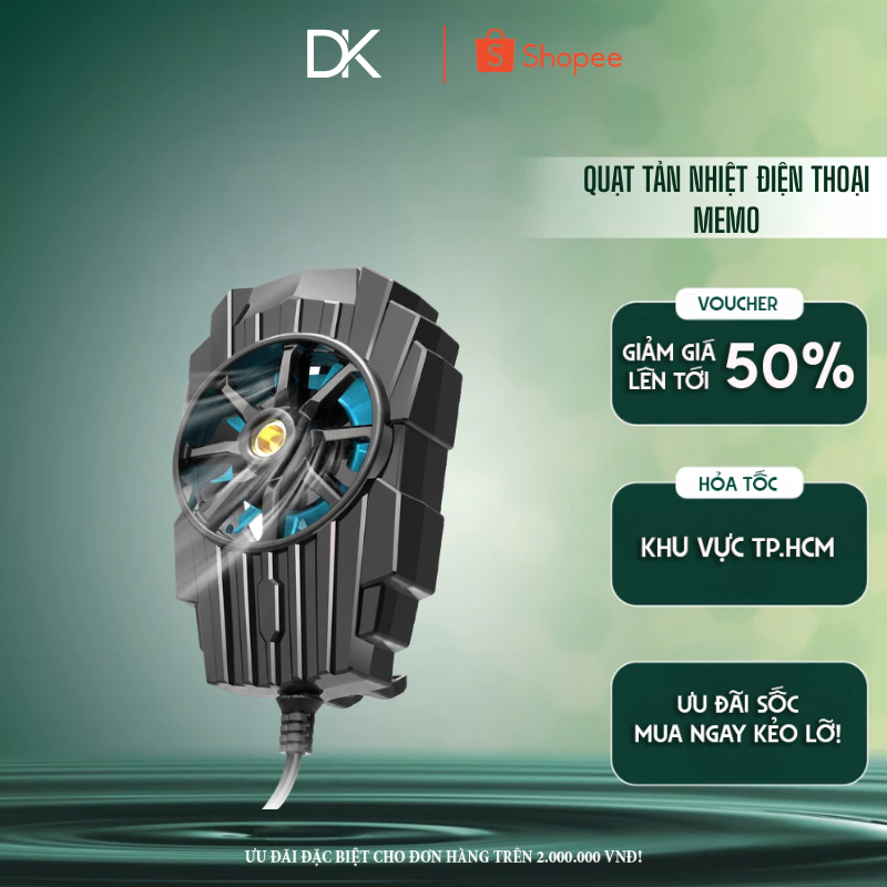 Sò Lạnh Quạt Tản Nhiệt Điện Thoại MEMO DL05/ Fl05 / G6 Paolu Tương Thích Cho Tất Cả Các Dòng Điện Th
