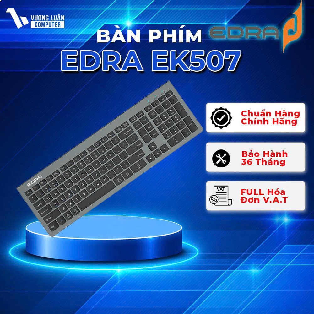 Bàn phím văn phòng EDRA EK507 Không dây Chính Hãng Giá Tốt