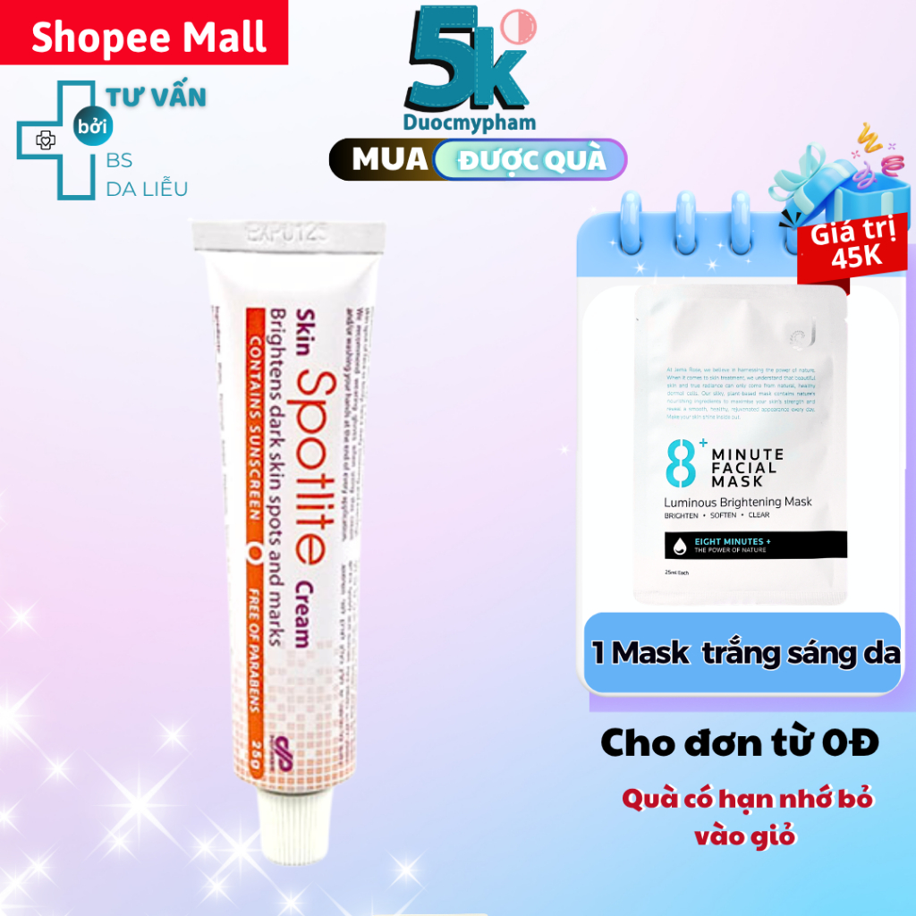 Kem Mờ Nám Spotlite Brightens Dark Skin Spots And Marks - Làm Trắng Đều Màu Da Ngăn Ngừa Lão Hóa 25m