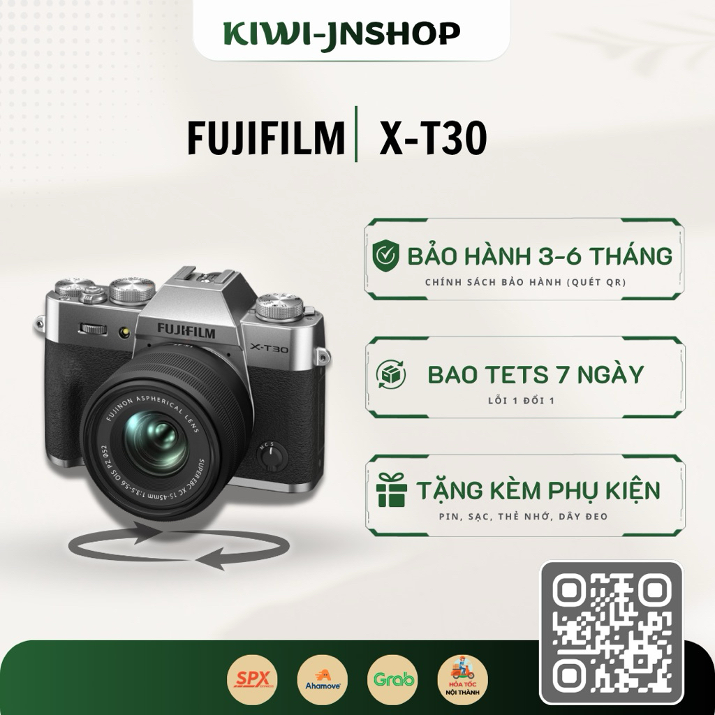 FUJIFIM X-T30 (mark1) kèm lens Kit XC 15-45mm f3.5-5.6
