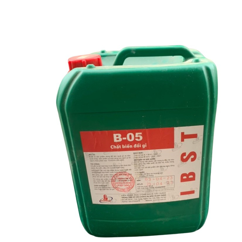 Can 1.5L 5L 10L chất tẩy rỉ sét B05 IBST làm sạch kim loại hỗ trợ chống gỉ cho sắt thép