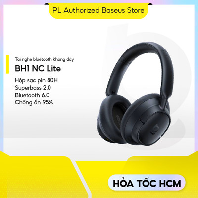 Tai nghe không dây Baseus BH1 NC Lite Bluetooth 6.0 khử tiếng ồn 80 giờ Thời gian chơi