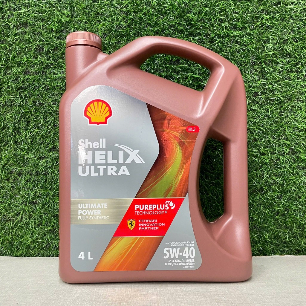 [ CHÍNH HÃNG ] Dầu Động Cơ Shell Helix Ultra 5W-40 API SQ ACEA A3/B4 (4 Lít) - Tổng Hợp Toàn Phần