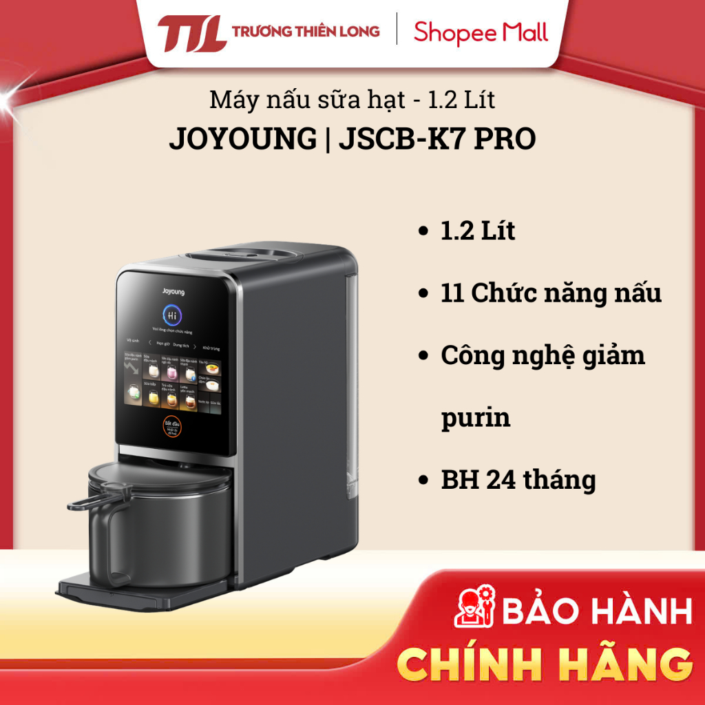 JSCB-K7 PRO - Máy Nấu Sữa Hạt Làm Sạch Tự Động Joyoung JSCB-K7 PRO [TOÀN QUỐC]