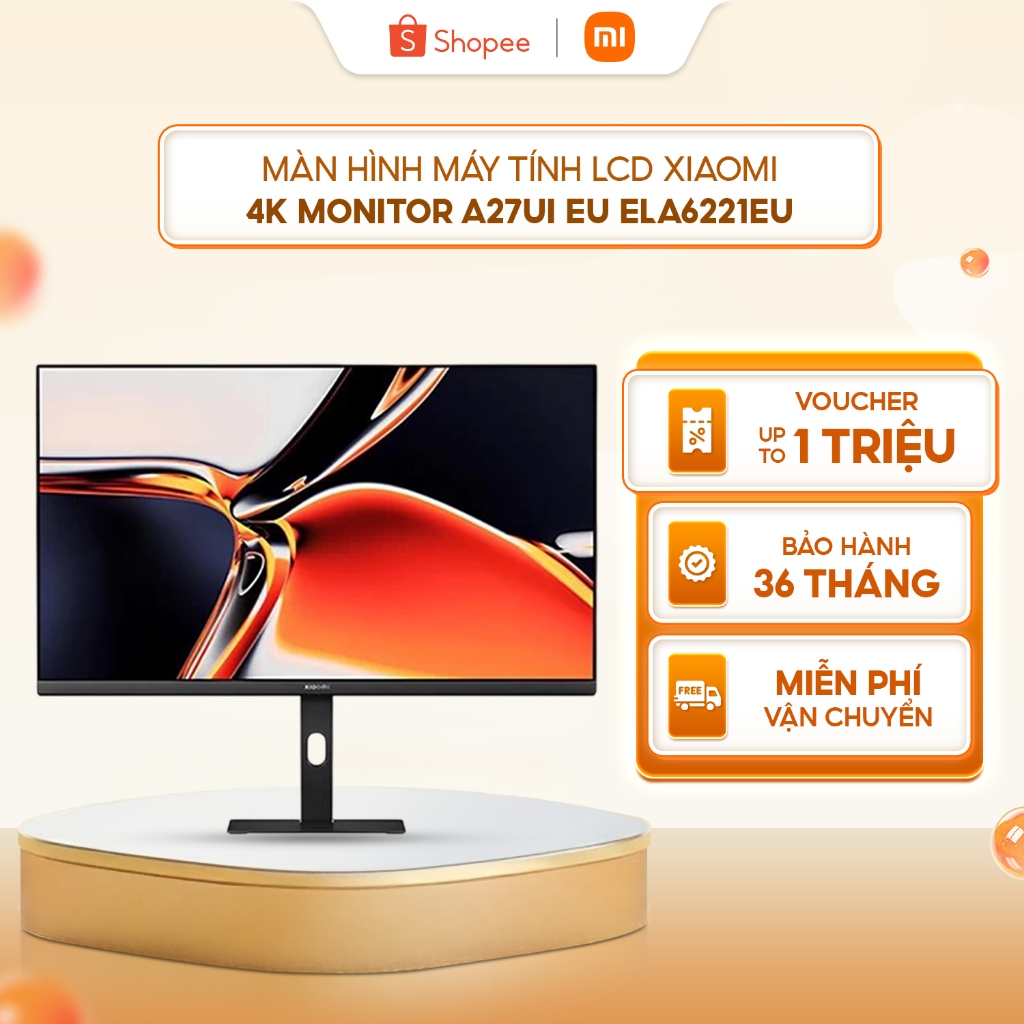 Màn hình vi tính Xiaomi 4K UHD A27Ui EU ELA6221EU - Độ chính xác màu cao ∆E <1 | Giảm ánh sáng xanh