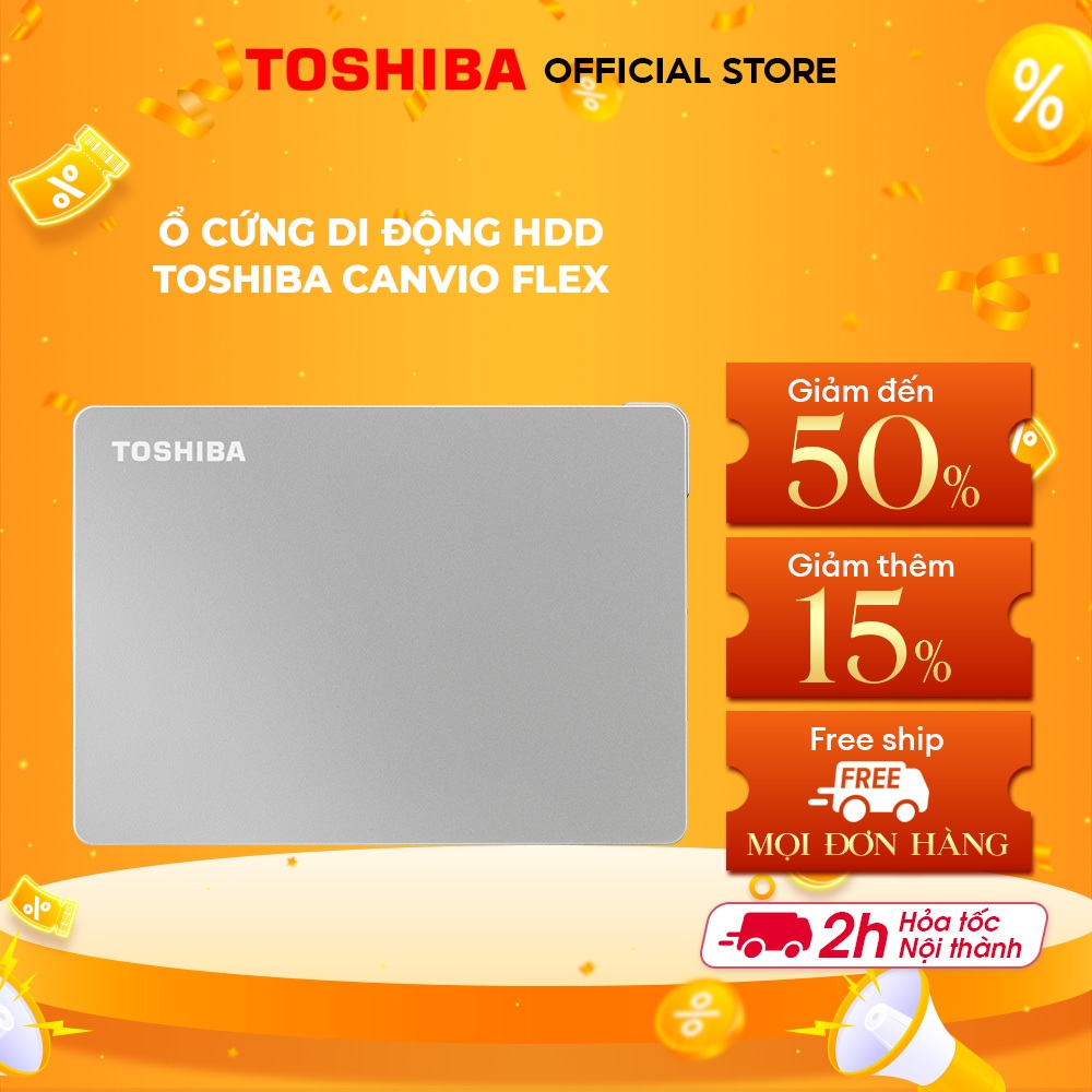 Ổ cứng di động HDD Toshiba Canvio Flex 1TB | 2TB | 4TB Chính Hãng- T0shiba Storage