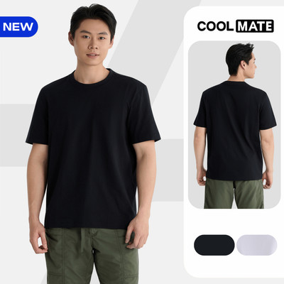 [MUA 2 GIẢM 5%]Áo thun Tshirt nam Regular Fit Cotton poly 180gsm mềm mại, chất mát, thoáng khí co giãn Coolmate