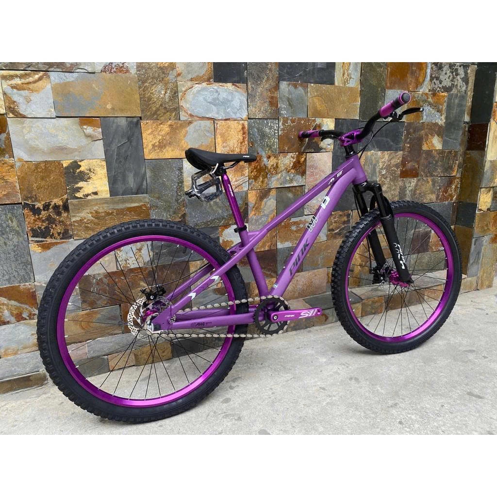 Xe đạp MTB Dirt Jump PINK DS200 khung thép bánh 26 inchs