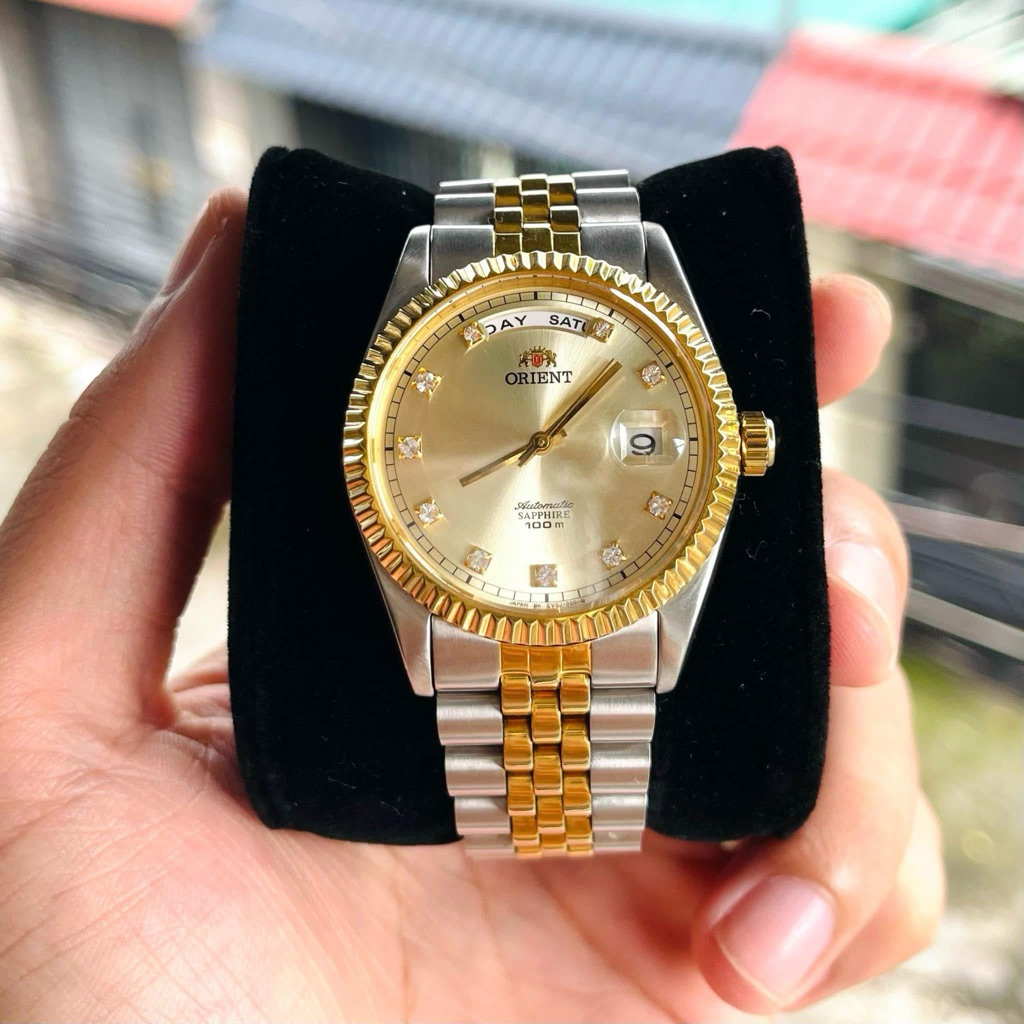 Orient Oyster Daydate FEV0J002CY (SEV0J002CY) Automatic Size 38 Gold Like New