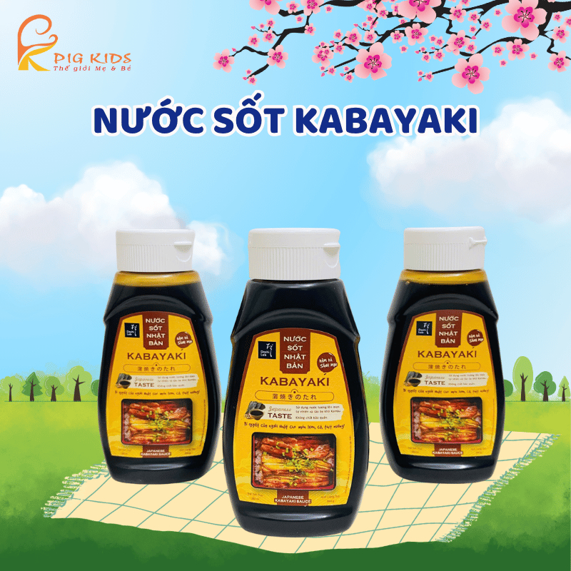 Nước Sốt Kabayaki Nhật Bản Truyền Thống Dùng Cho Bé Từ 1 Tuổi, Phù Hợp Mặn Và Chay