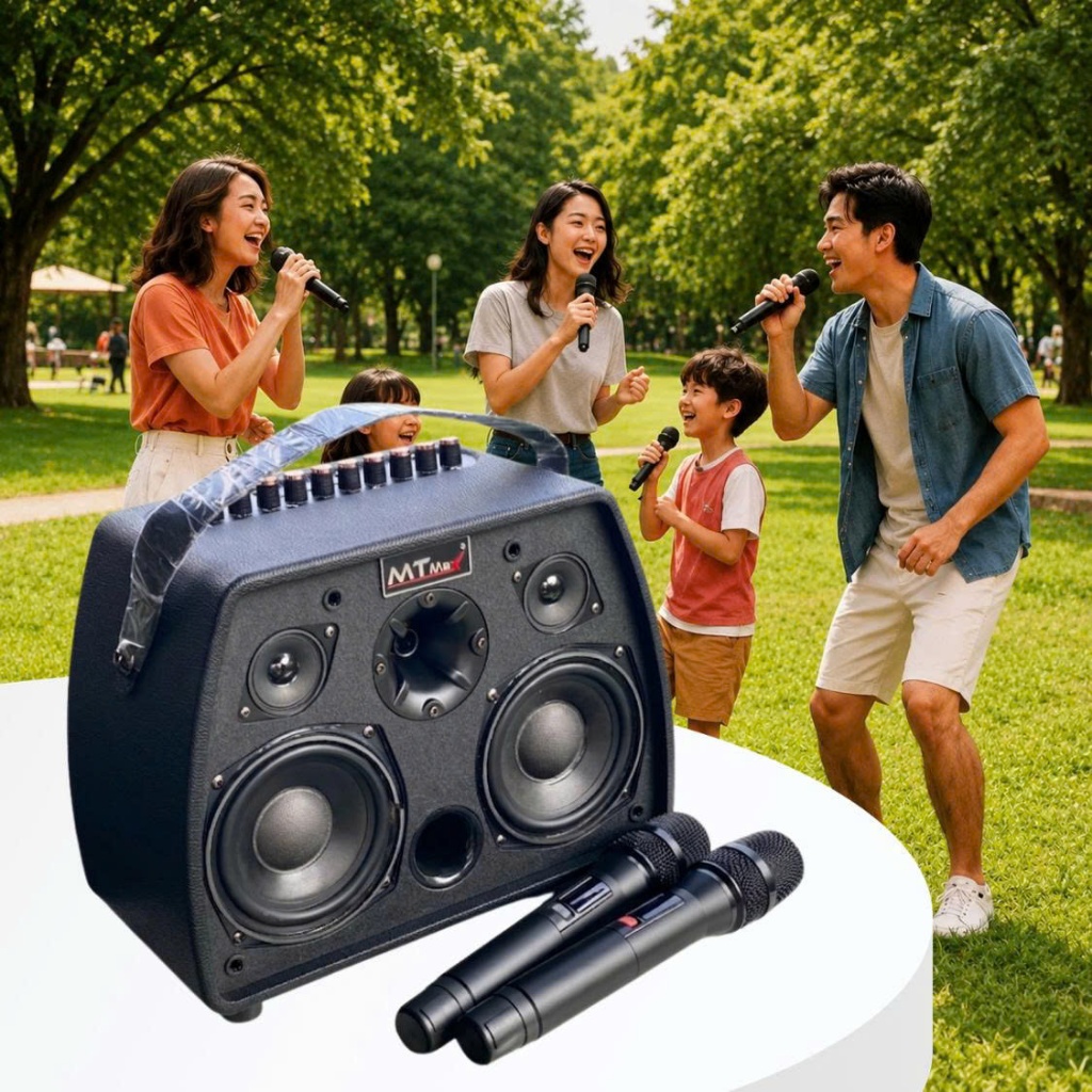Loa Karaoke T18 – 5 Loa, Bass Đôi 13, Kết Nối Full Cổng, Có Ghi Âm & Xuất Loa Ngoài