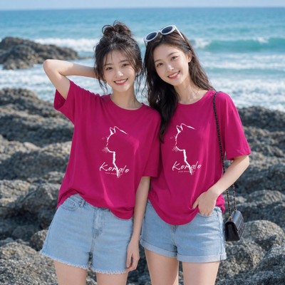 Áo phông nữ dáng rộng NA03 hình mèo chất liệu thun cotton - đồng phục nhóm du lịch 2026 Loza G0251