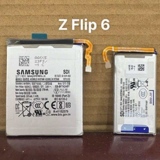 Pin Samsung Z Flip 6 / Zlip 6 / EB - BF741 / EB - BF742 pin bảo hành lỗi đổi mới