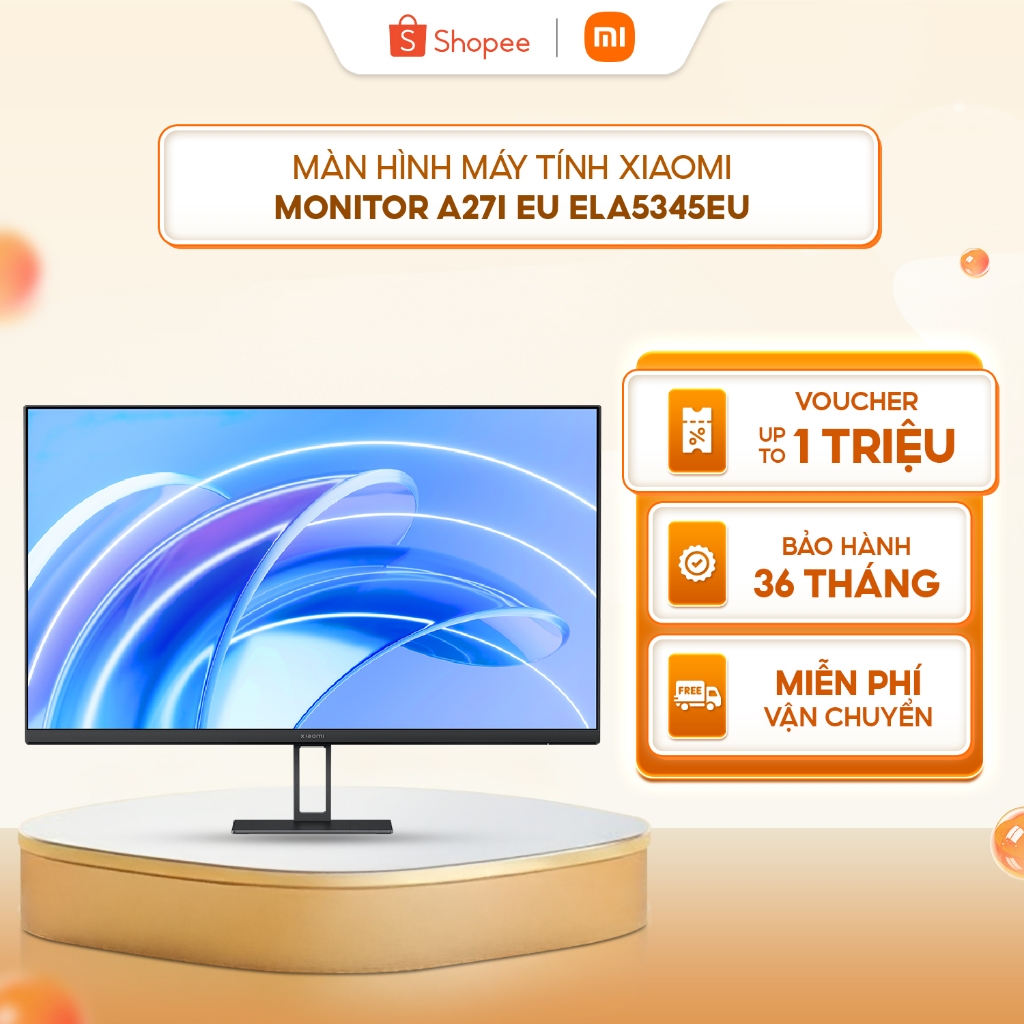Màn hình máy tính Xiaomi Monitor A27i EU ELA5345EU/ A27i 2026 ELA6410EU FullHD 100Hz - Giảm ánh sáng