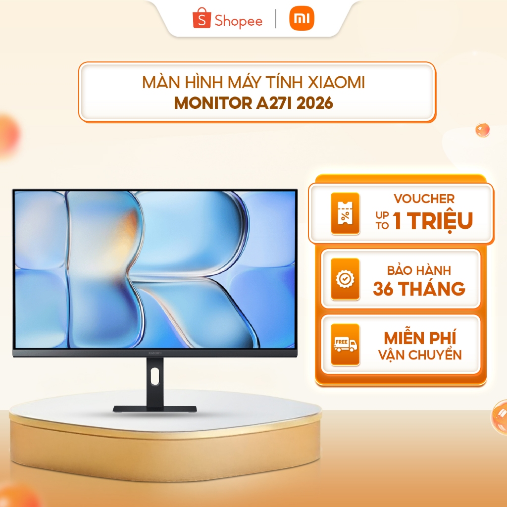 Màn hình máy tính Xiaomi Monitor A27i 2026 - IPS, FHD 1080p - Tần số quét cao 144Hz - ∆E<1 - Chính h