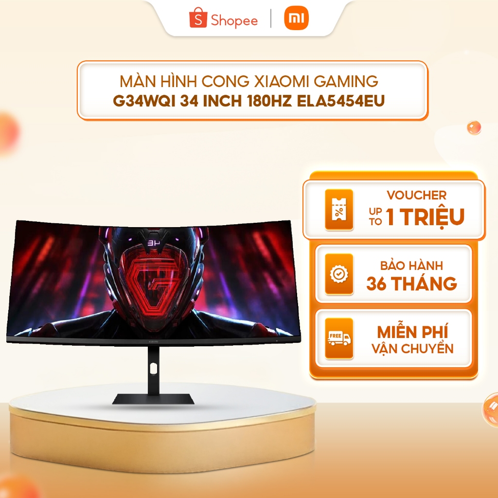 Màn hình cong Xiaomi Gaming G34WQI 34 inch 180Hz ELA5454EU - Màn hình siêu rộng WQHD