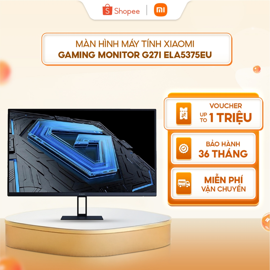 Màn hình máy tính Xiaomi Gaming Monitor G27i ELA5375EU - LCD IPS nhanh | Tốc độ làm mới cao 165Hz | 