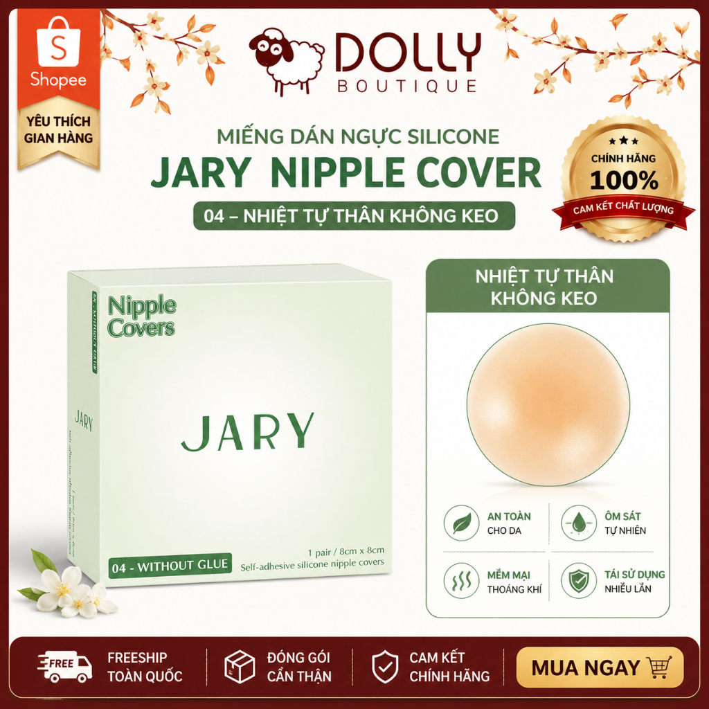 Miếng Dán Ngực Silicone Jary Nipple Covers 04 – Nhiệt Tự Thân Không Keo | BigBuy360 - bigbuy360.vn