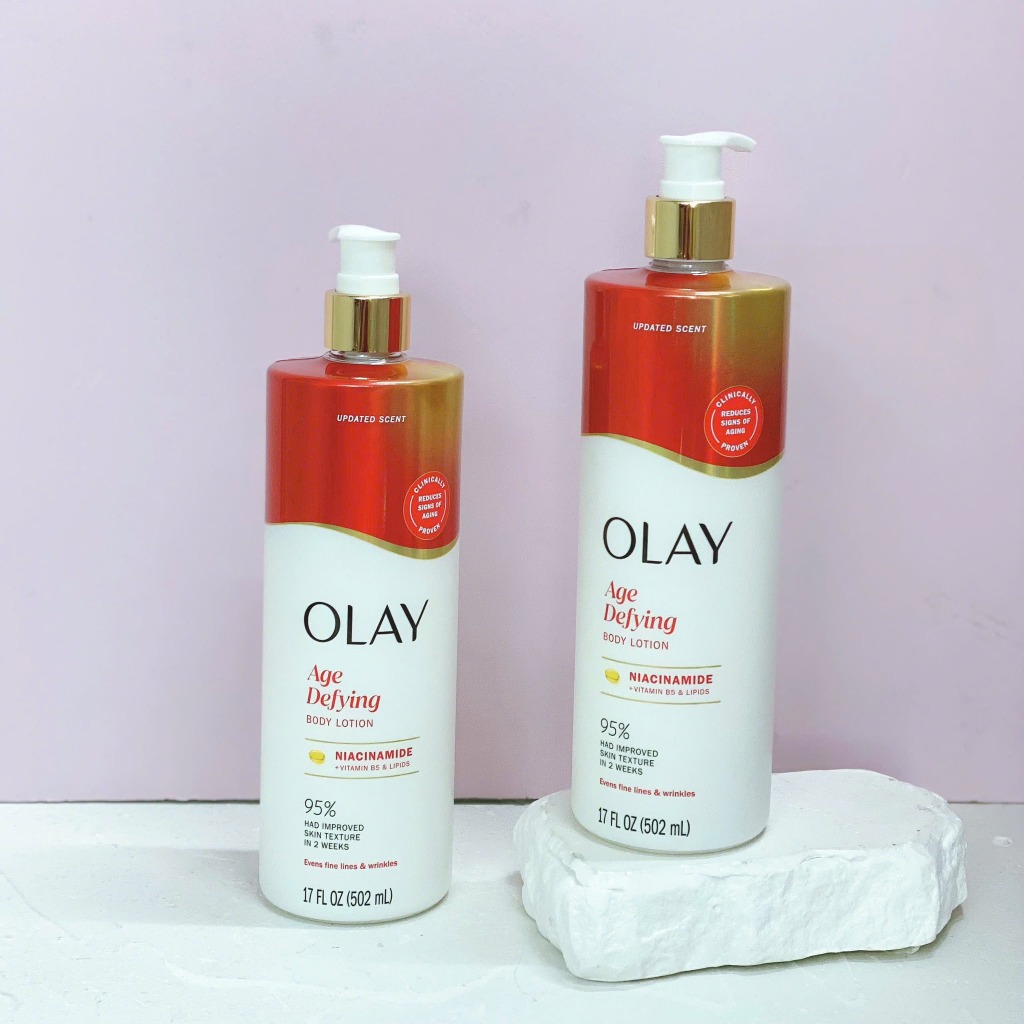 Dưỡng thể Olay Body Lotion màu đỏ bản Mỹ