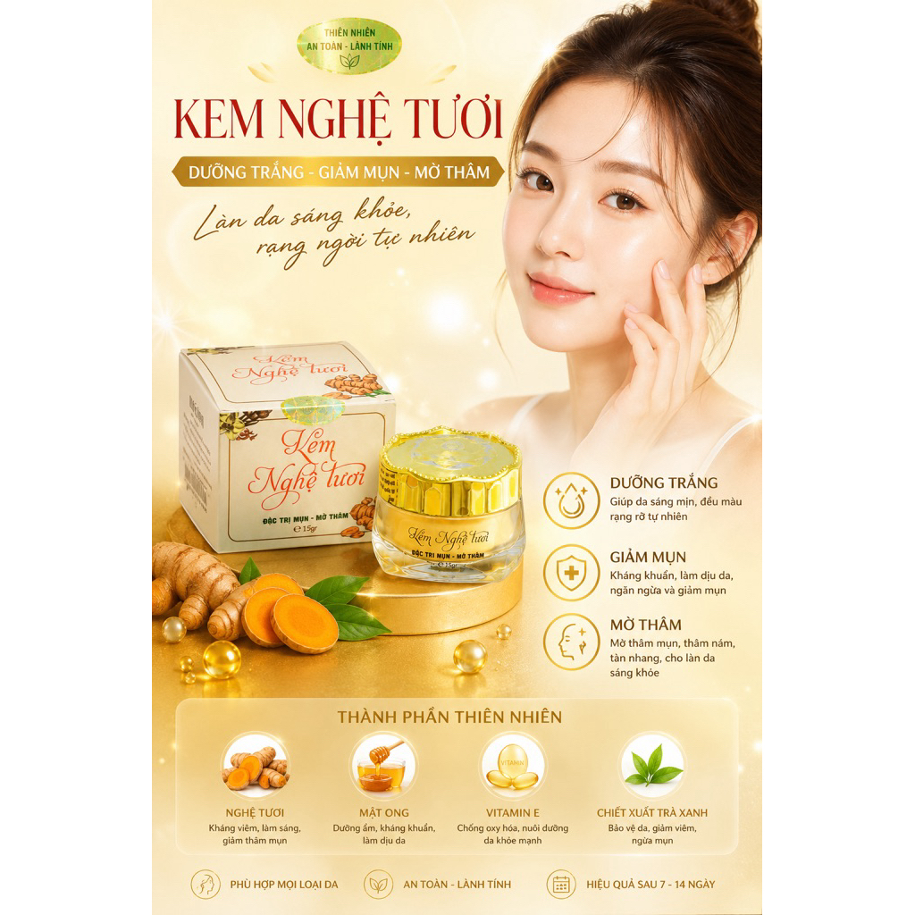 KEM FACE NGHỆ TƯƠI 15gram
