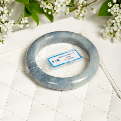 Vòng Cẩm Thạch Type A Tím Monet Mã 345763 Ni 56 - Ngọc Trai Trường Thịnh