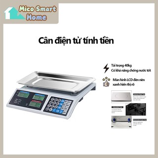 Cân điện tử tính tiền tải trọng 40kg - Màn Hình LED 2 Mặt, dễ dàng sử dụng