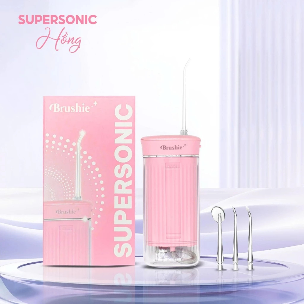 [VHL x Brushie] Tăm nước Brushie Super Sonic mini gấp gọn tiện lợi, phiên bản cải tiến