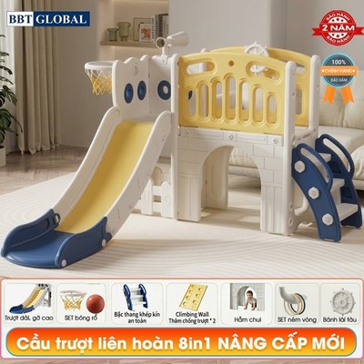 Cầu trượt liên hoàn kết hợp leo núi và hầm chui BBT Global BSL412