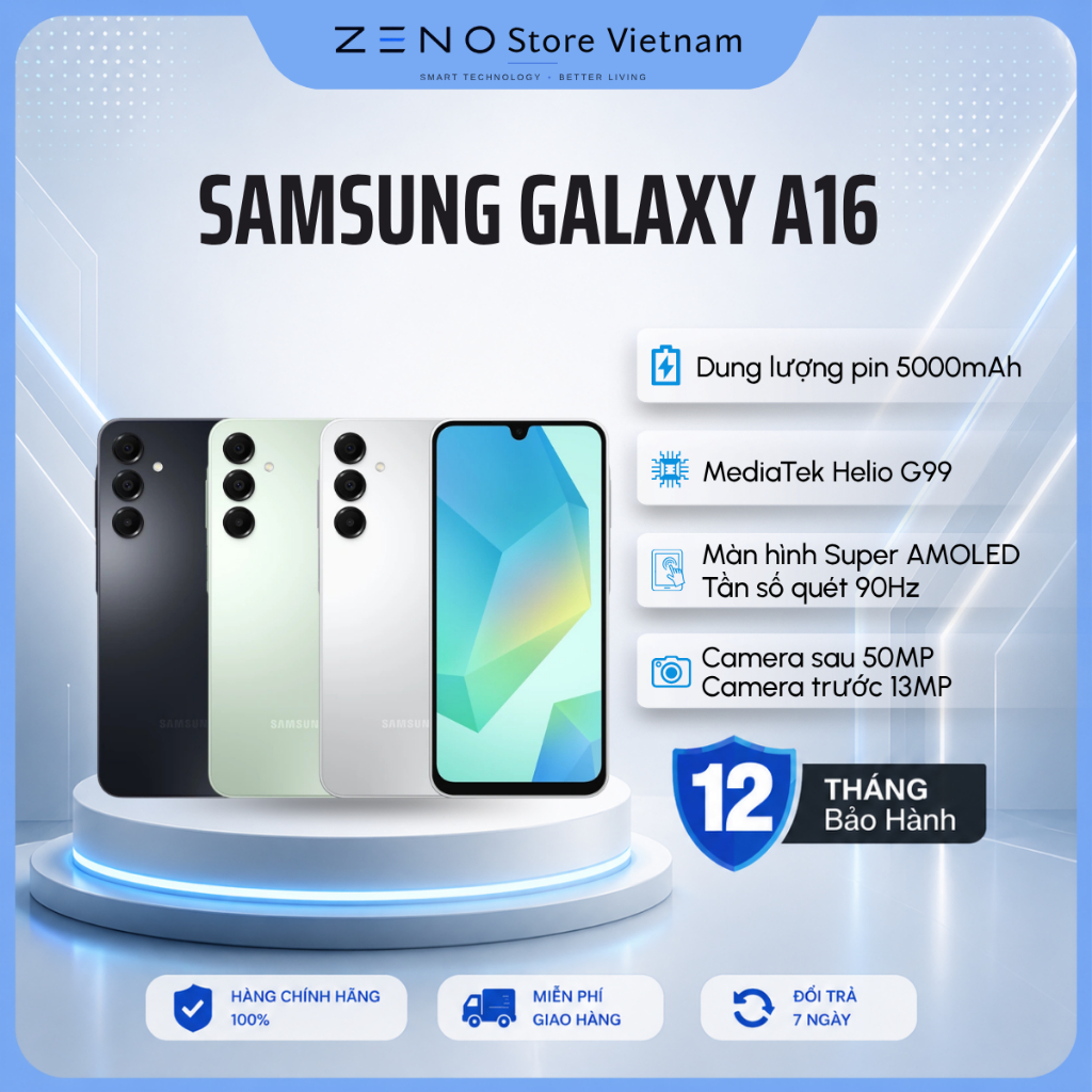 [HẾT BẢO HÀNH] Điện thoại thông minh Samsung Galaxy A16 LTE 4GB 128GB chính hãng - Bảo hành 12 Tháng