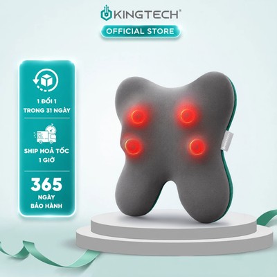 Gối Massage Đa Năng Nhiệt Hồng Ngoại Cao Cấp KINGTECH KP-500 - Chuyên Sâu Cổ Vai Gáy, Thắt Lưng - Chính Hãng
