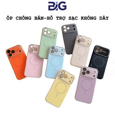 Ốp Lưng BIG Siêu Bền Cho 13–17 Pro Max, Chống Trầy Xước, Chống Bẩn, Hỗ Trợ Sạc Không Dây