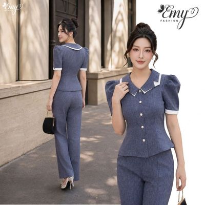 [LƯU Ý SẢN PHẨM CHỈ QUẦN] Quần Thiết Kế EMY Thời Trang Cao Cấp Q2270 Vải Linen Lụa Sang Trọng Thanh Lịch