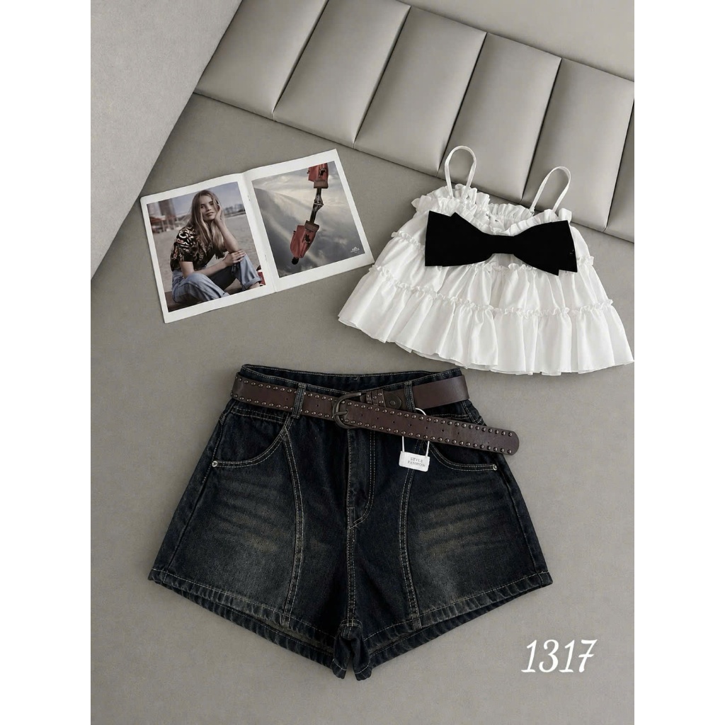 Quần Short Jean Nữ Form Chữ A Bigsize 55–85kg Lưng Cao Che Khuyết Điểm QC1315 – 2KJeans | BigBuy360 - bigbuy360.vn