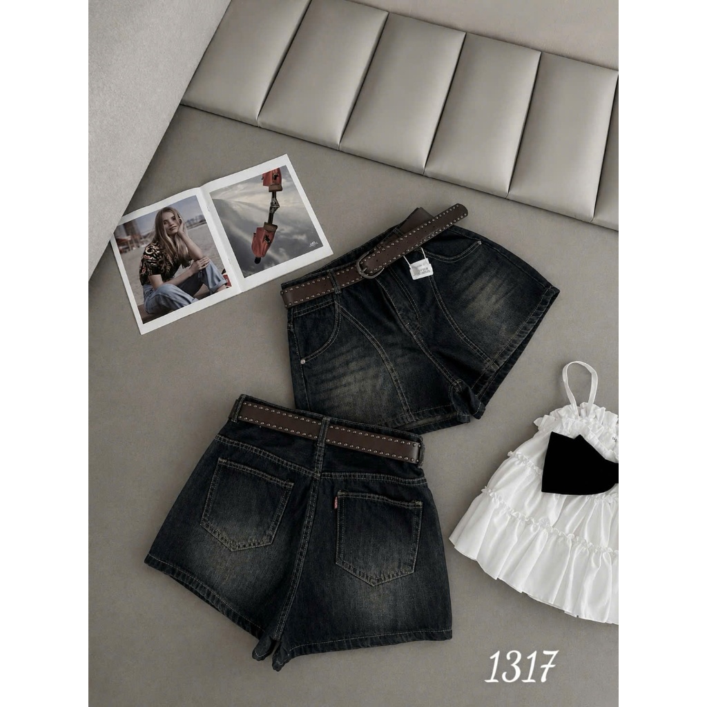 Quần Short Jean Nữ Form Chữ A Bigsize 55–85kg Lưng Cao Che Khuyết Điểm QC1315 – 2KJeans | BigBuy360 - bigbuy360.vn