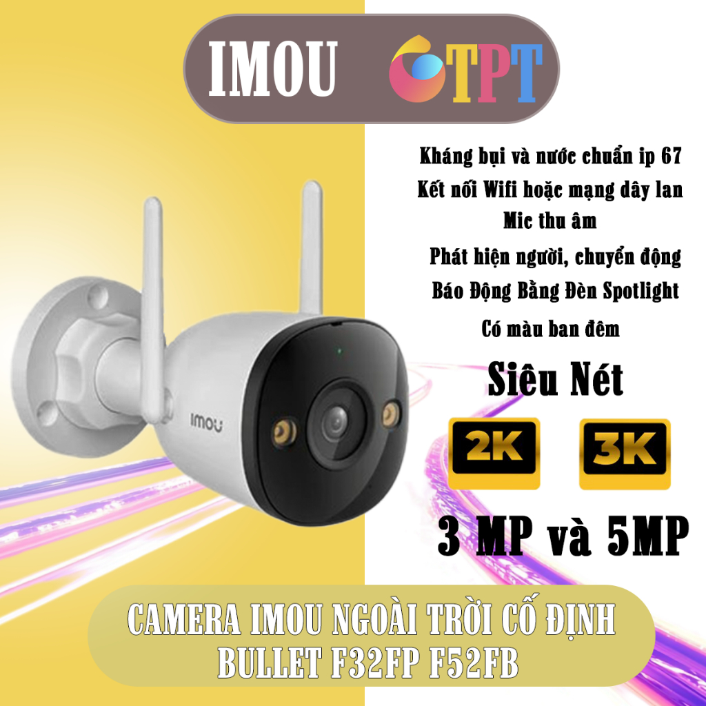 CAMERA NGOÀI TRỜI IMOU IPC-F32FP - Camera IMOU IPC-F32FP FULL COLOR 3.0MP