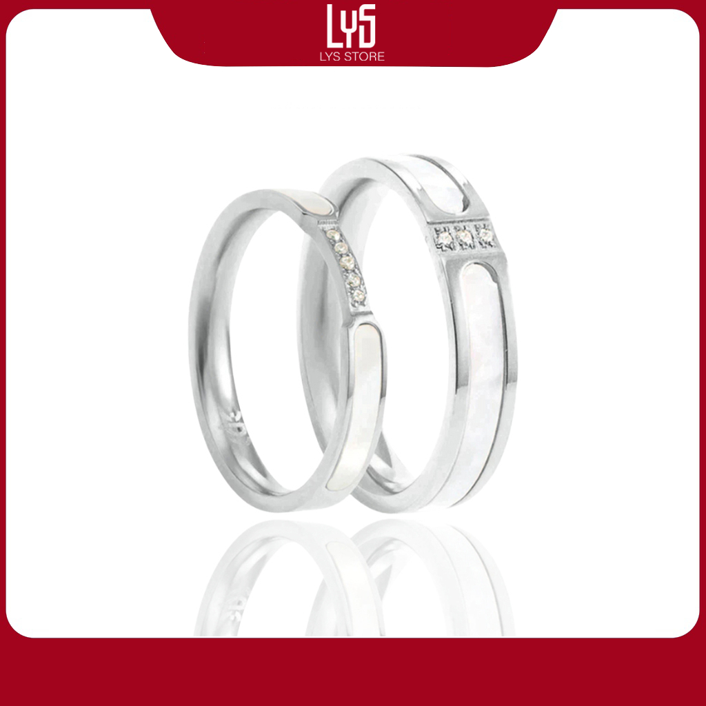 Nhẫn cặp đôi Dreamy Couple Ring Silver - Khắc tên theo yêu cầu 8020 & 8021