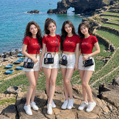 Áo croptop nữ NA02 hình Trái tim Moonligth chất liệu thun cotton - đồng phục nhóm nữ du lịch Loza CR8443