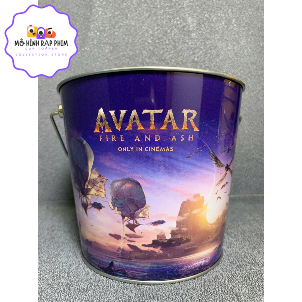 XÔ ĐỰNG BẮP, POPCORN BUCKET PHIM AVATAR: FIRE AND ASH CHÍNH HÃNG ZINC (AVATAR 3)