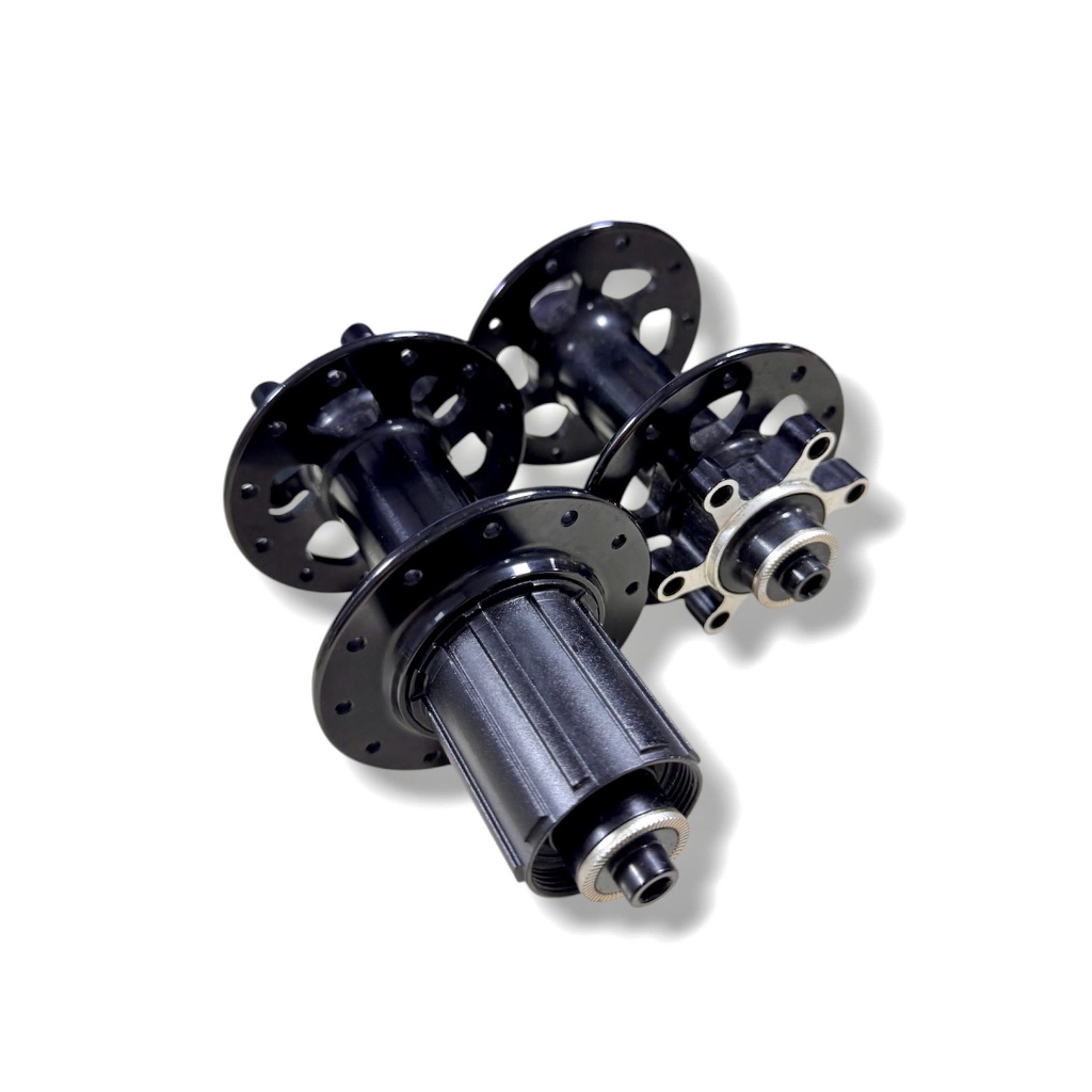 Đùm đĩa cặp 6ốc 20/24lỗ màu đen cối 11speed căm móc dành cho xe đạp (đùm không kèm ty)